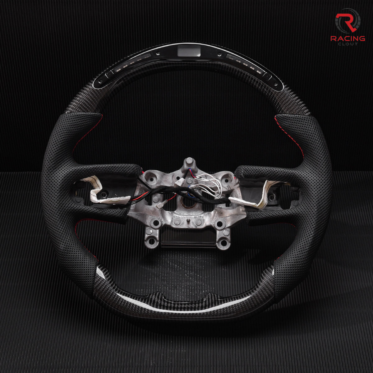 Revolve carbon fiber Flat Customized Sport LED Steering Wheel 2018-2021 Wrangler - revolvesteering