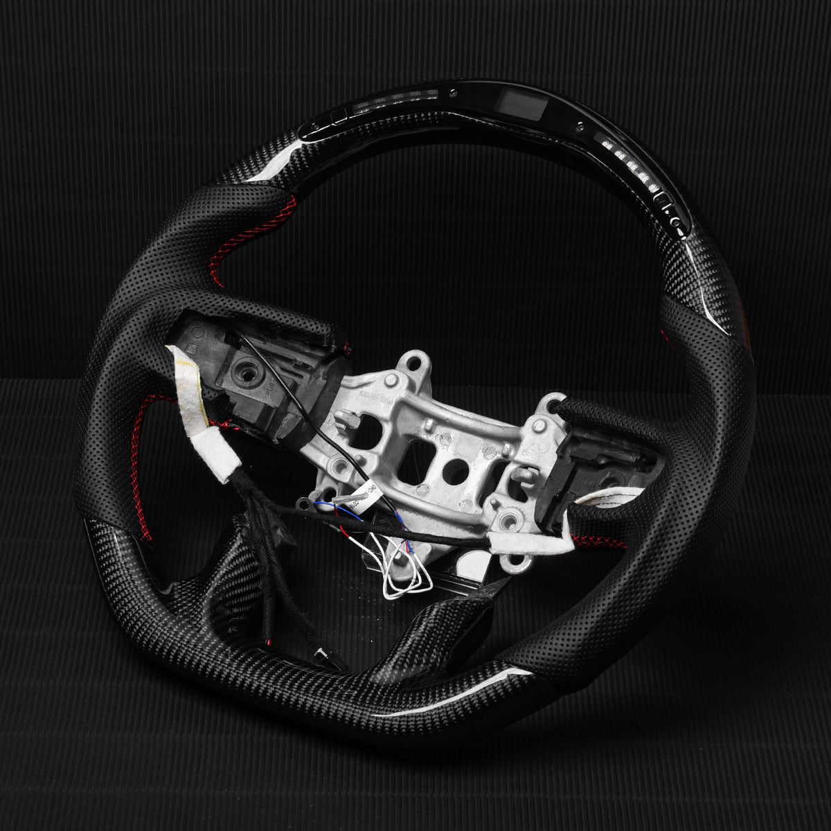 Revolve carbon fiber Flat Customized Sport LED Steering Wheel 2019-2021 RAM 1500 2500 3500 - revolvesteering