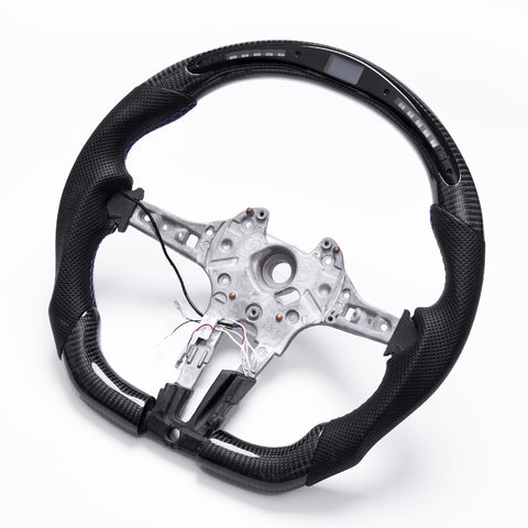 Revolve Carbon Fiber M Performance LED Steering Wheel | BMW M5 F10 F90 M6 F06 F12 F13 M8 F91 F92 F93/ 5 6 7 Series / GT F07 - revolvesteering