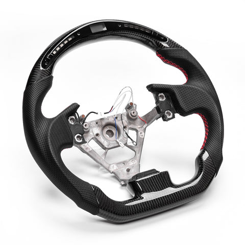 Revolve carbon fiber Flat Customized Sport Universal Steering Wheel For 2003-2008 G35 - revolvesteering