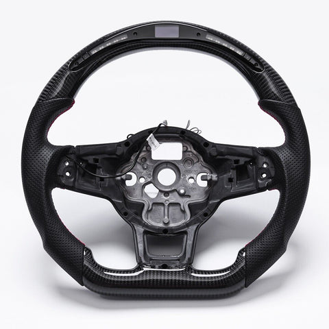 Revolve Carbon Fiber OEM LED Steering Wheel Volkswagen Golf 7 GTI R 2015-2017 - revolvesteering