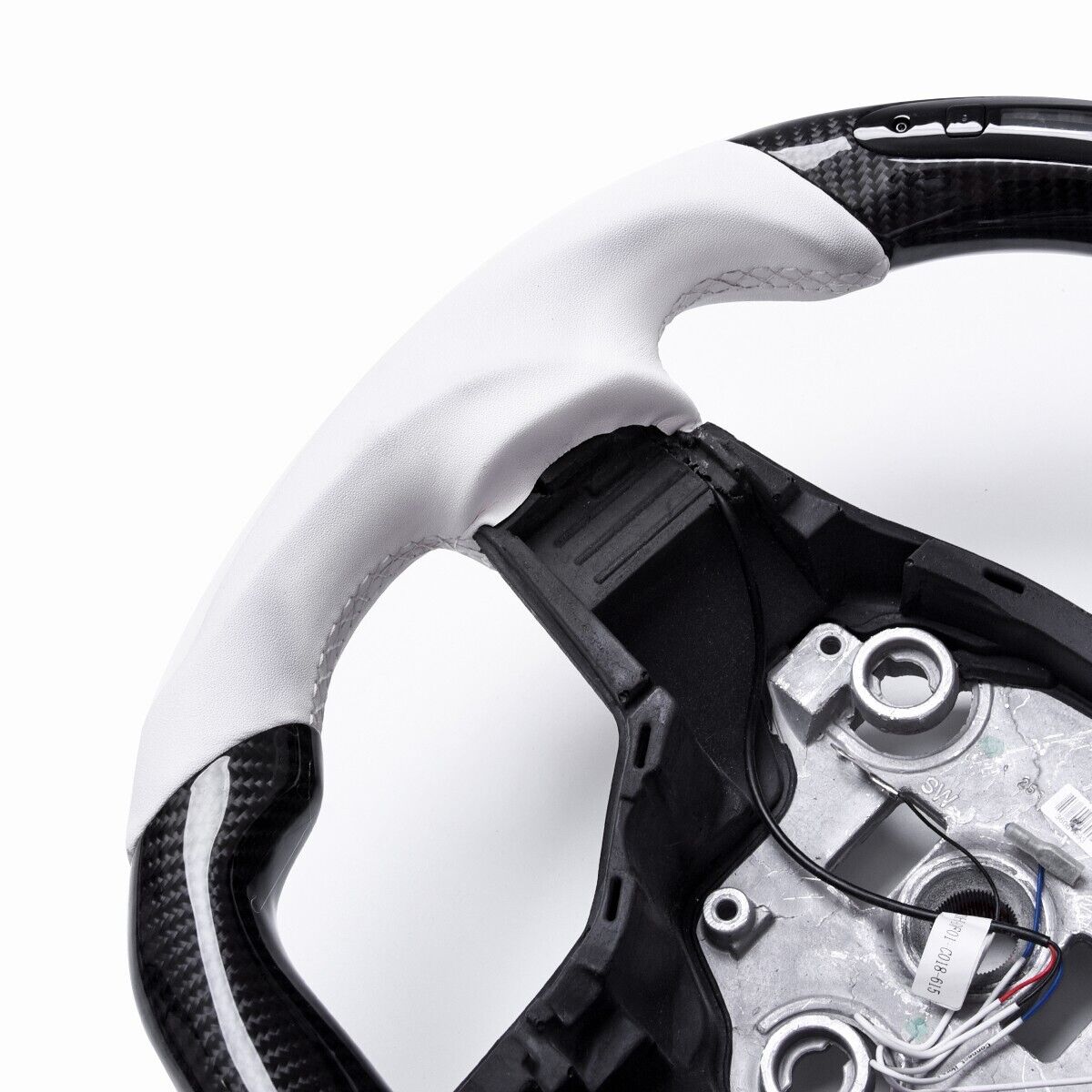 Revolve Carbon Fiber LED OEM Yoke Steering Wheel Tesla Model 3 2017-2023 - revolvesteering