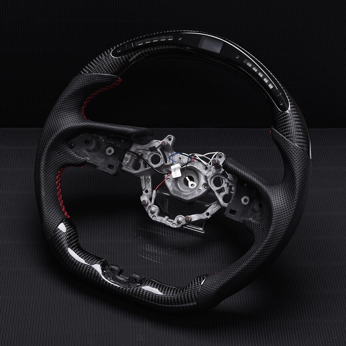 Revolve OEM Carbon Fiber LED Steering Wheel Nissan GTR R35 2017-2022 - revolvesteering