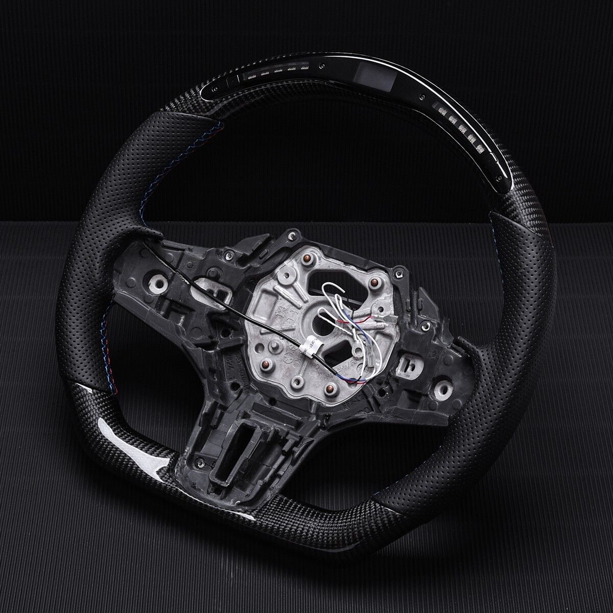 Revolve Carbon Fiber OEM LED Steering Whe BMW M2 G87 M3 G80 M4 G82 G83 1/2/3/4/Z Series F40 F44 G20 G21 G28 G22 G29 - revolvesteering