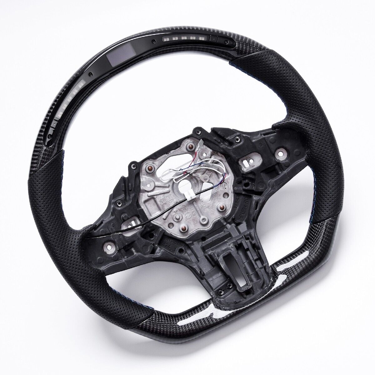 Revolve Carbon Fiber OEM LED Steering Whe BMW M2 G87 M3 G80 M4 G82 G83 1/2/3/4/Z Series F40 F44 G20 G21 G28 G22 G29 - revolvesteering