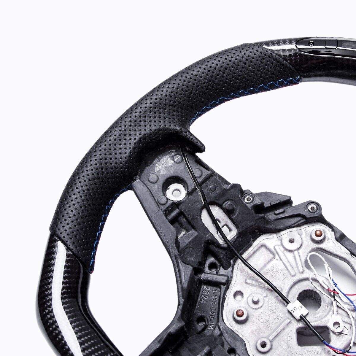 Revolve Carbon Fiber OEM LED Steering Whe BMW M2 G87 M3 G80 M4 G82 G83 1/2/3/4/Z Series F40 F44 G20 G21 G28 G22 G29 - revolvesteering