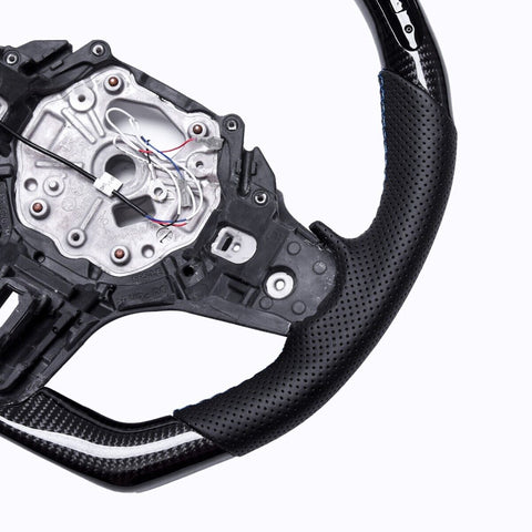 Revolve Carbon Fiber OEM LED Steering Whe BMW M2 G87 M3 G80 M4 G82 G83 1/2/3/4/Z Series F40 F44 G20 G21 G28 G22 G29 - revolvesteering