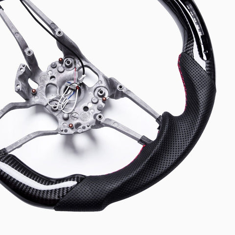 Revolve LED Carbon Fiber OEM Steering Wheel Porsche 991.2 / 718 / Cayenne 958.2 / Panamera 971 / Macan / 911 2014-2017 - revolvesteering